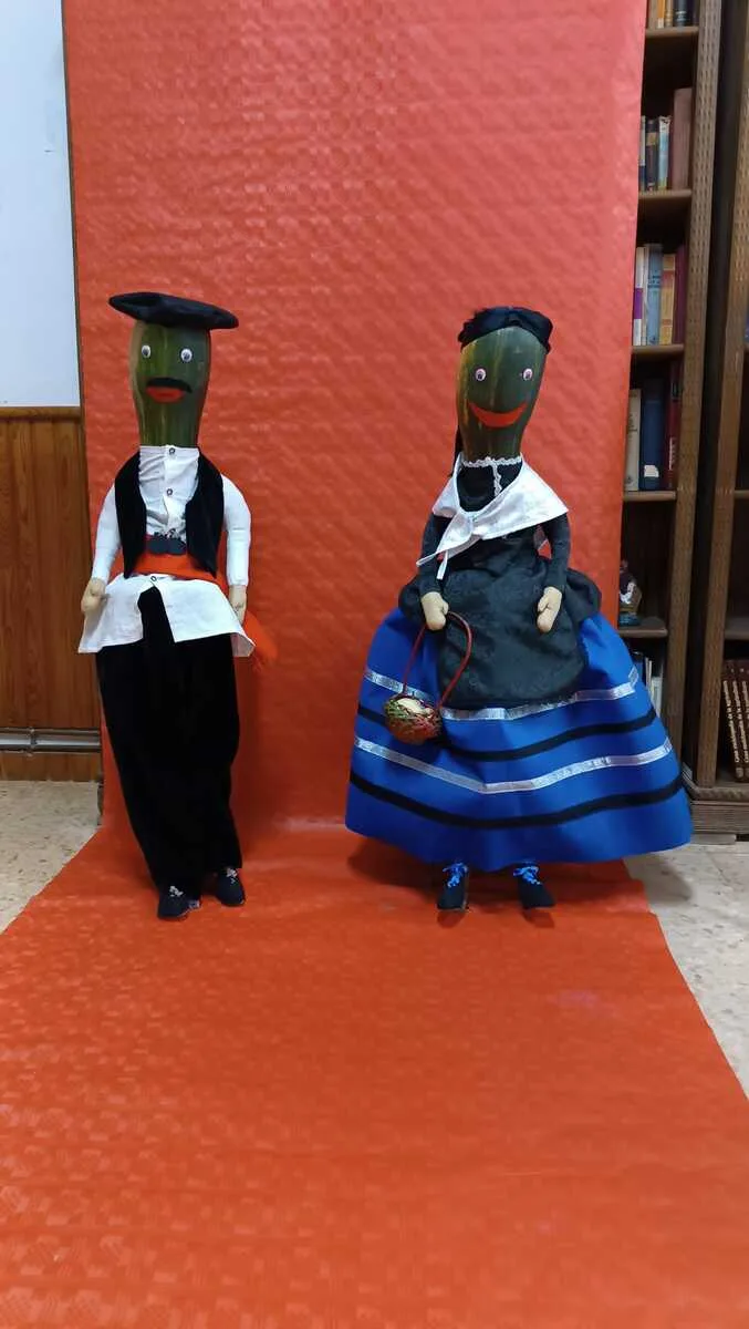 Títeres de calabaza elaborados por M. Paz Larrén. © MGO